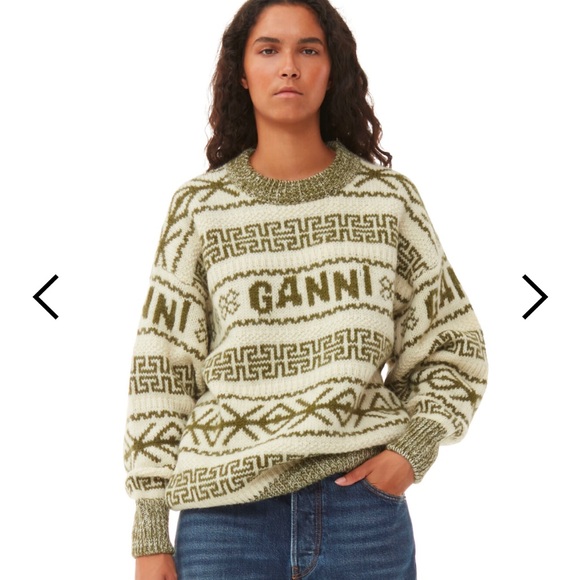 NWT Ganni Wool Pullover Sweater - Picture 1 of 9